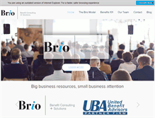 Tablet Screenshot of briobenefits.com